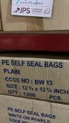 4 x Boxes Various size Self Seal Bags | See Description for Quantities