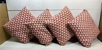 4 x Patterned Cushions As Pictured