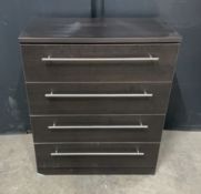 4 Drawer Chest of Drawers | Size: 88cm x 39cm x 64cm