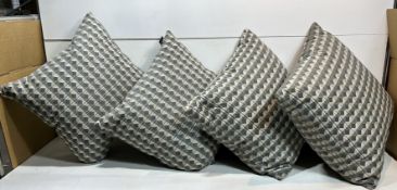 4 x Patterned Cushions As Pictured