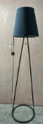 Free Standing Floor Lamp w/ Black Shade