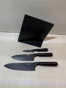 3 x Knife Set In Plastic Holder