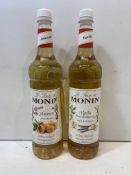 6 x Bottles Of Various Monin Premium Syrup
