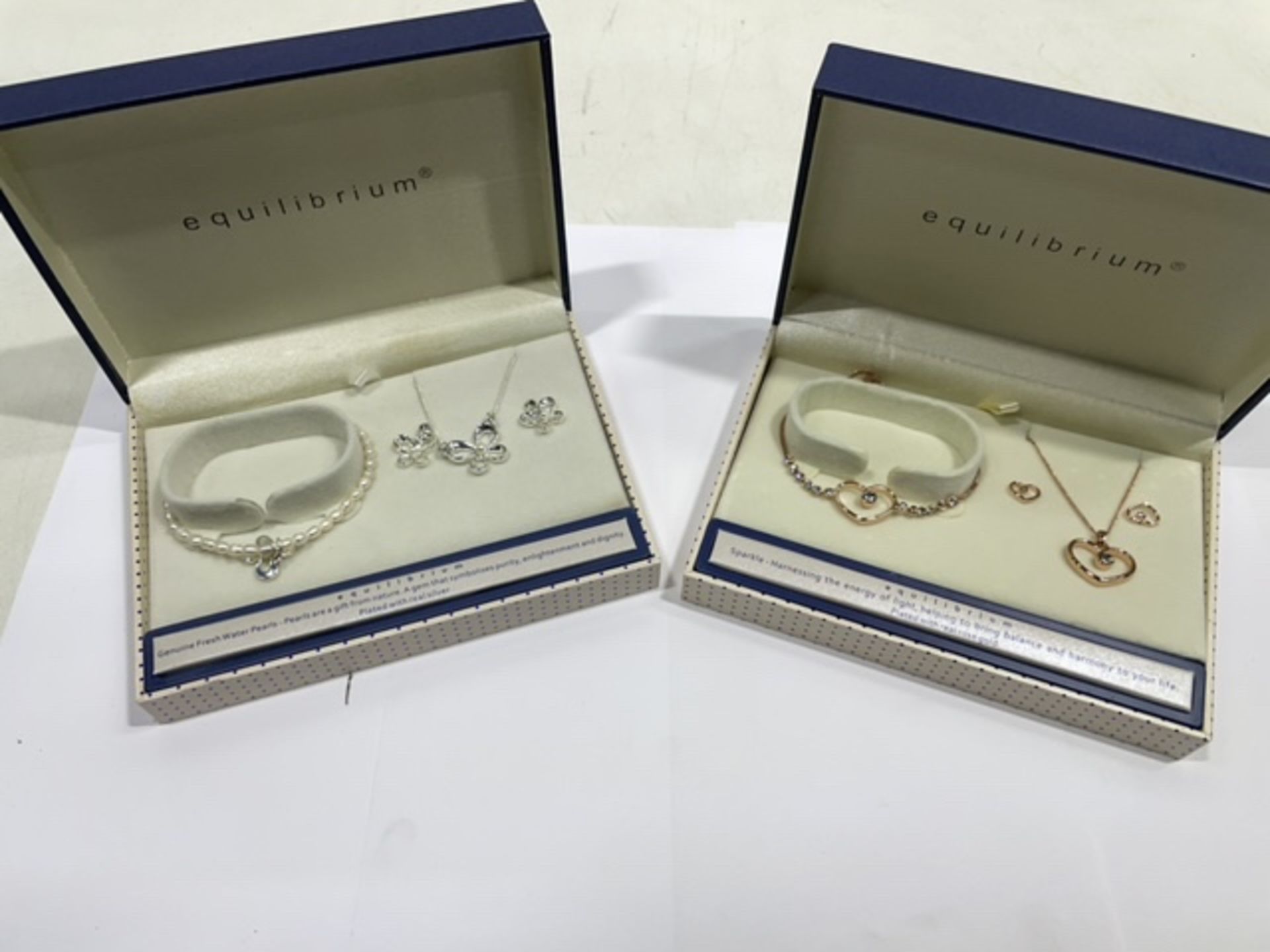 2 x Earring, Necklace and Bracelet Set