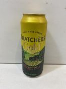 22 x Cans Of Thatcher's Gold Somerset Cider, 500ml, 4.8% Vol