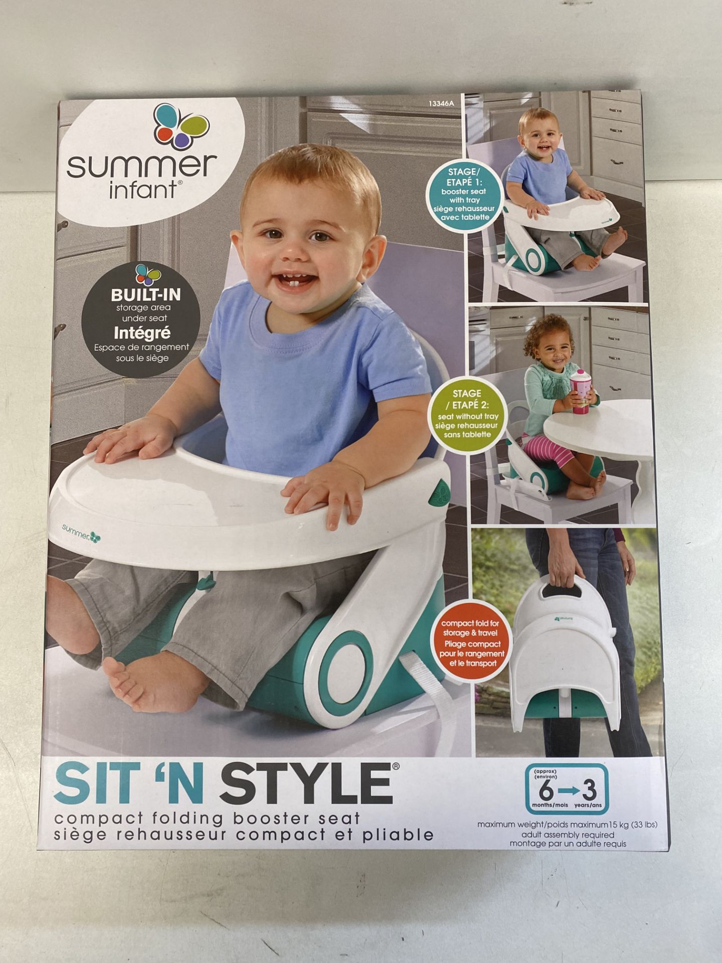 2 x Summer Infant Sit n' Style Compact Folding Booster Seats - Image 2 of 4