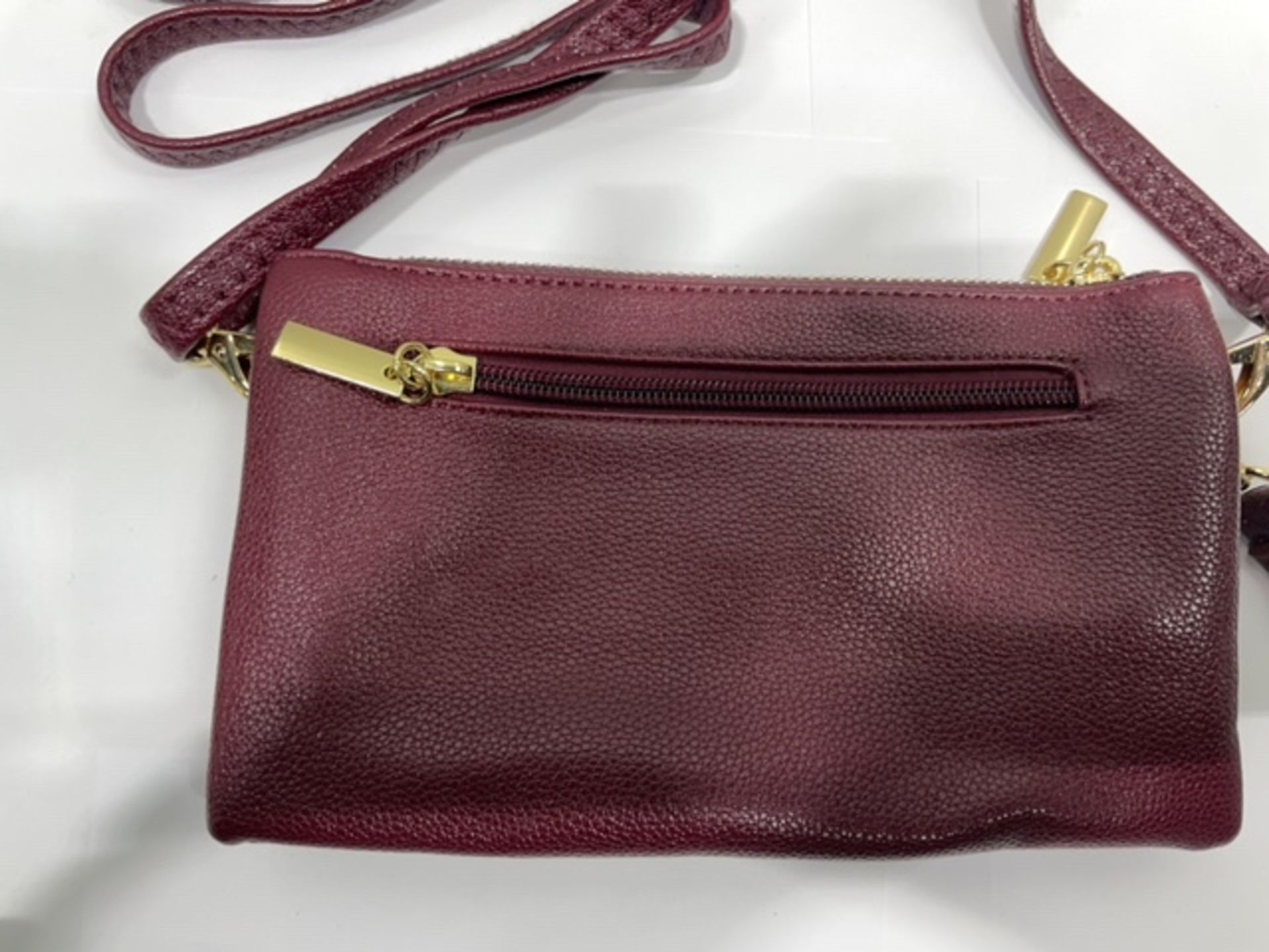 29 x Wine Coloured Handbags | Removable Shoulder Strap and Clutch Strap - Image 2 of 3