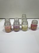 9 x Glass Jar with Lid Scented Candles | Various Scents