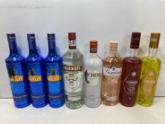 8 x Bottles Of Various Liqueurs - See Photos & Description
