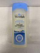 30 x Bottles Of Westlab Soothing Shower Wash With Dead Sea Salt Minerals