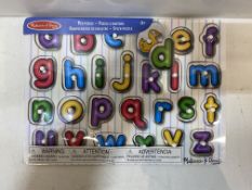 10 x Melissa & Doug Alphabet Puzzle For Kids