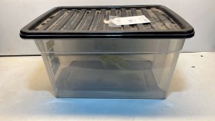 Clear Plastic Storage Box W/ Lid