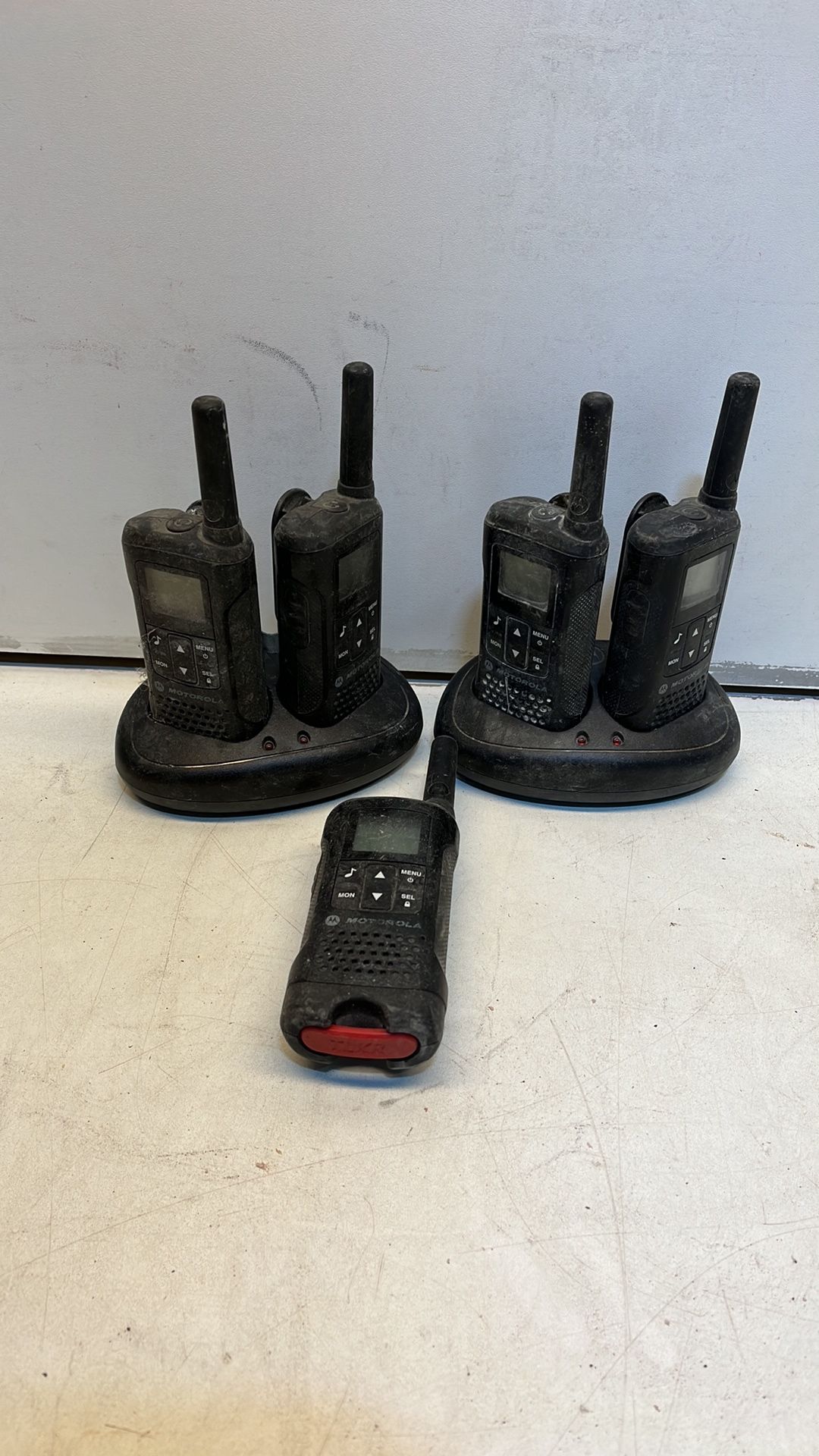 4 x Motorola Walkie Talkies