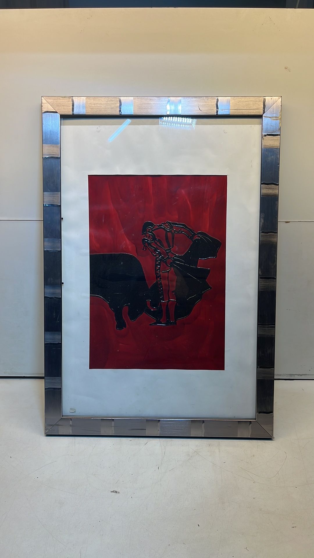 Framed Matador/Bull Print