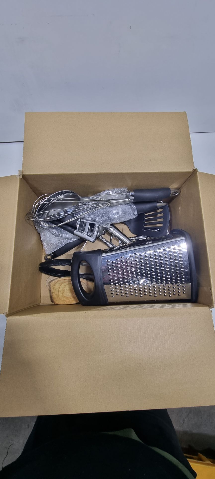 Box Of Assorted Kitchen Utensils