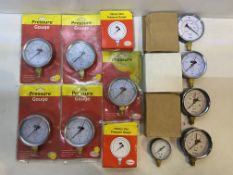 Quantity Of Various Pressure Gauges As Seen In Photos