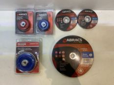 Quantity Of Various Abracs Metal Cutting Wheels & Cup Brush Twisted Wire - See Photos & Description