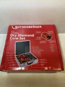 Rothenberger 89020 12 Piece Dry Diamond Core Drill Set