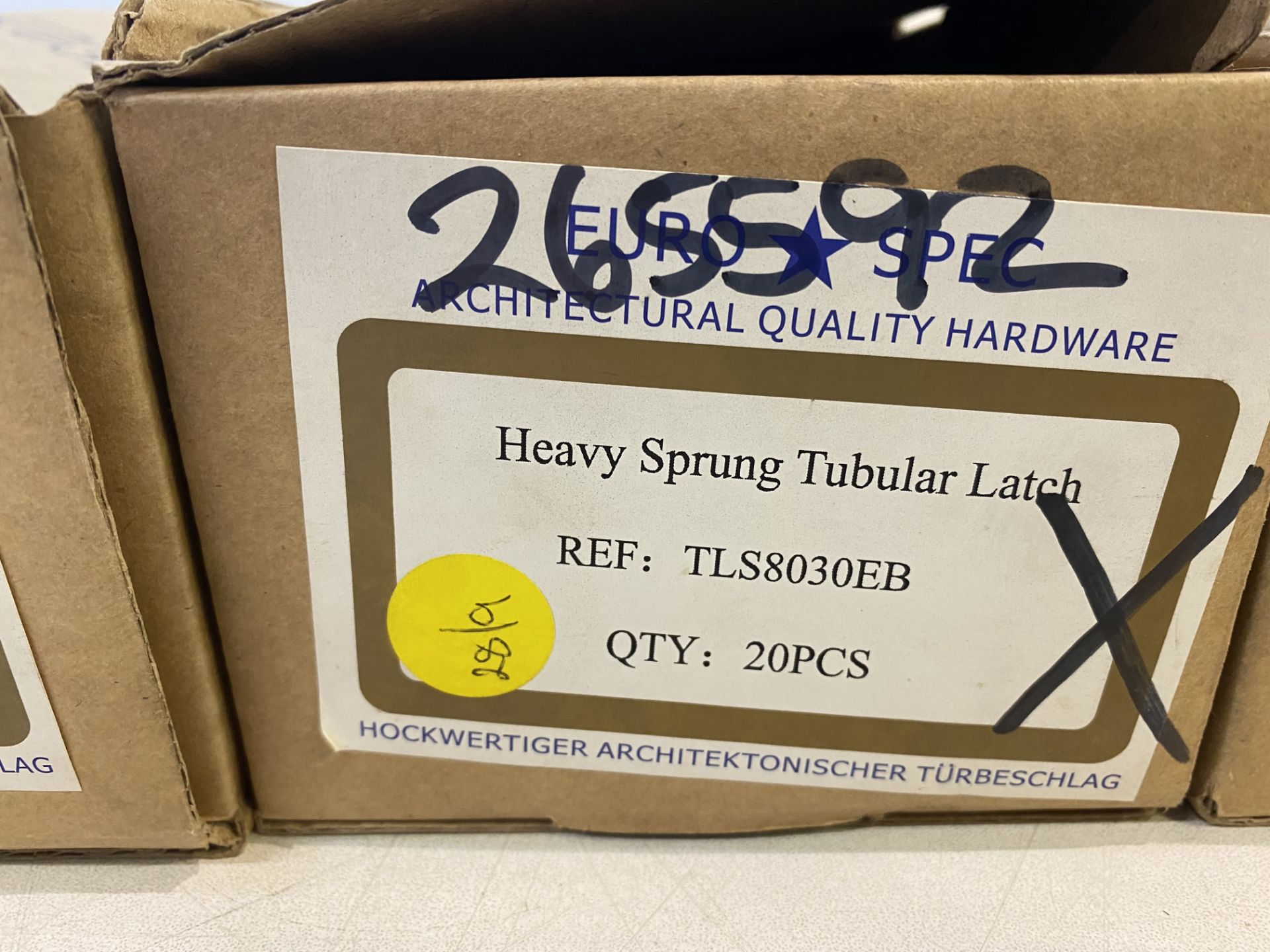 32 x Eurospec TLS8030EB Heavy Sprung Tubular Latches - Image 4 of 4