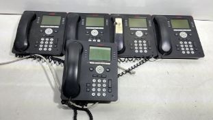 5 x Avaya 9608G Office IP Phones