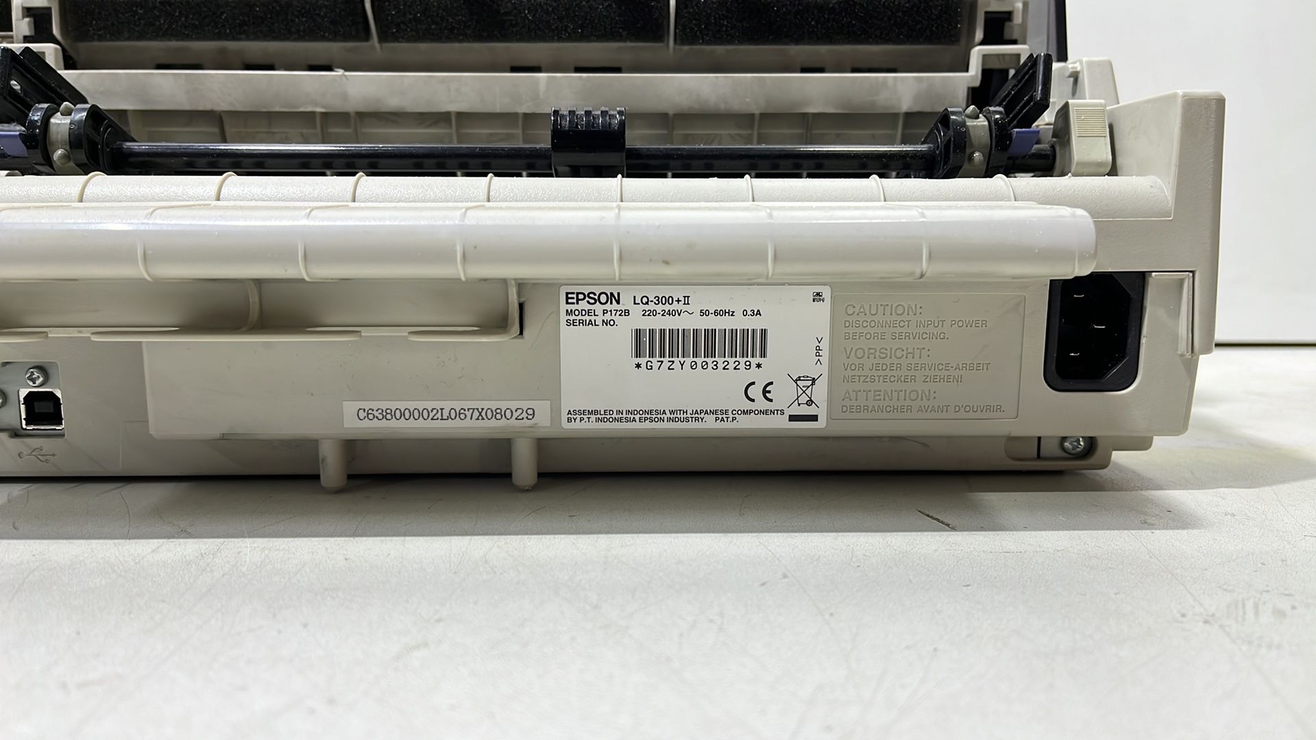 Epson P172b 24pin dot matrix line printer - Image 6 of 6