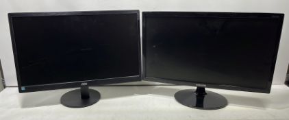 2 x 22'' LCD Computer Monitors