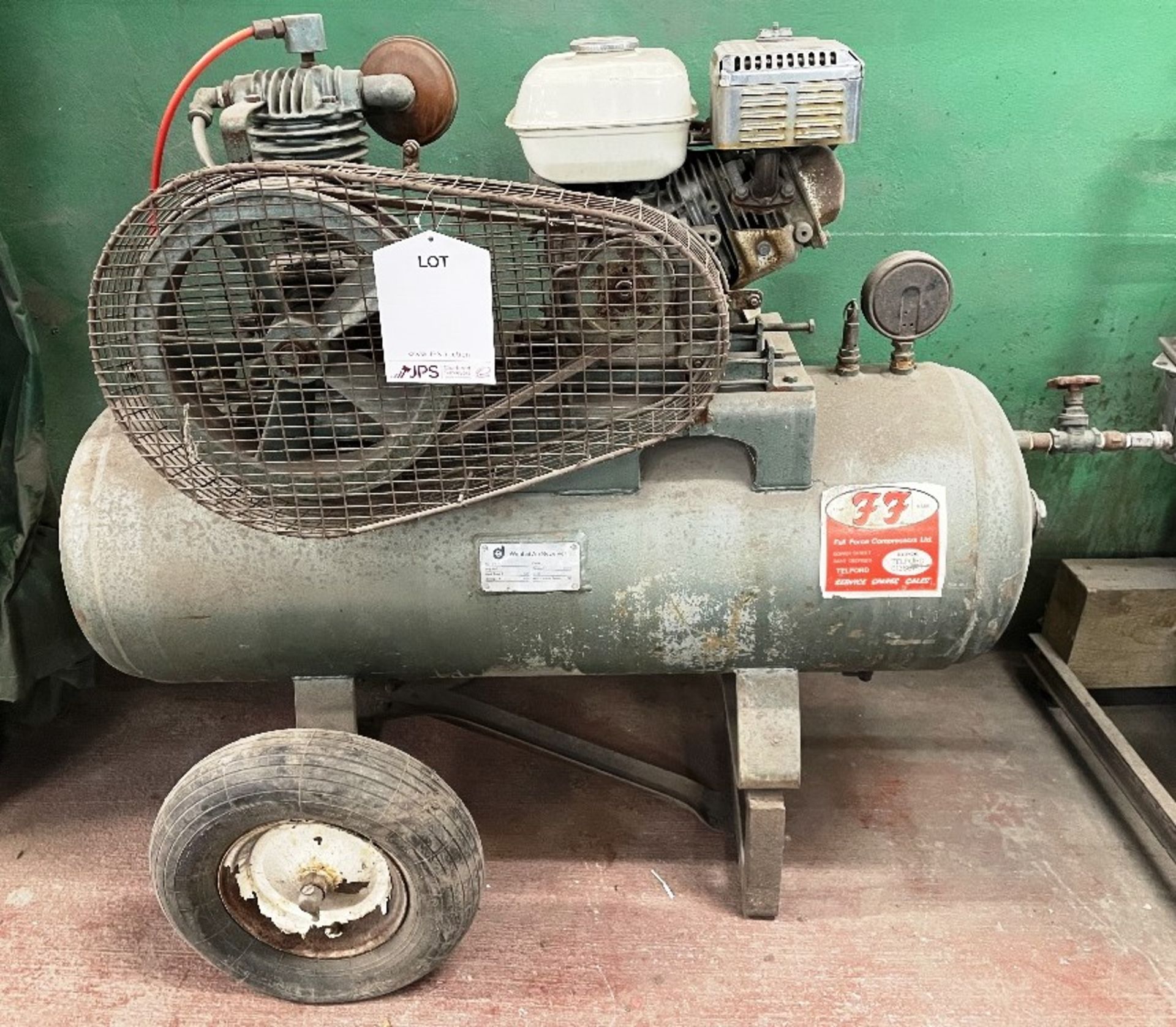 Mobile Air Compressor/Receiver w/ Honda GX110 Engine