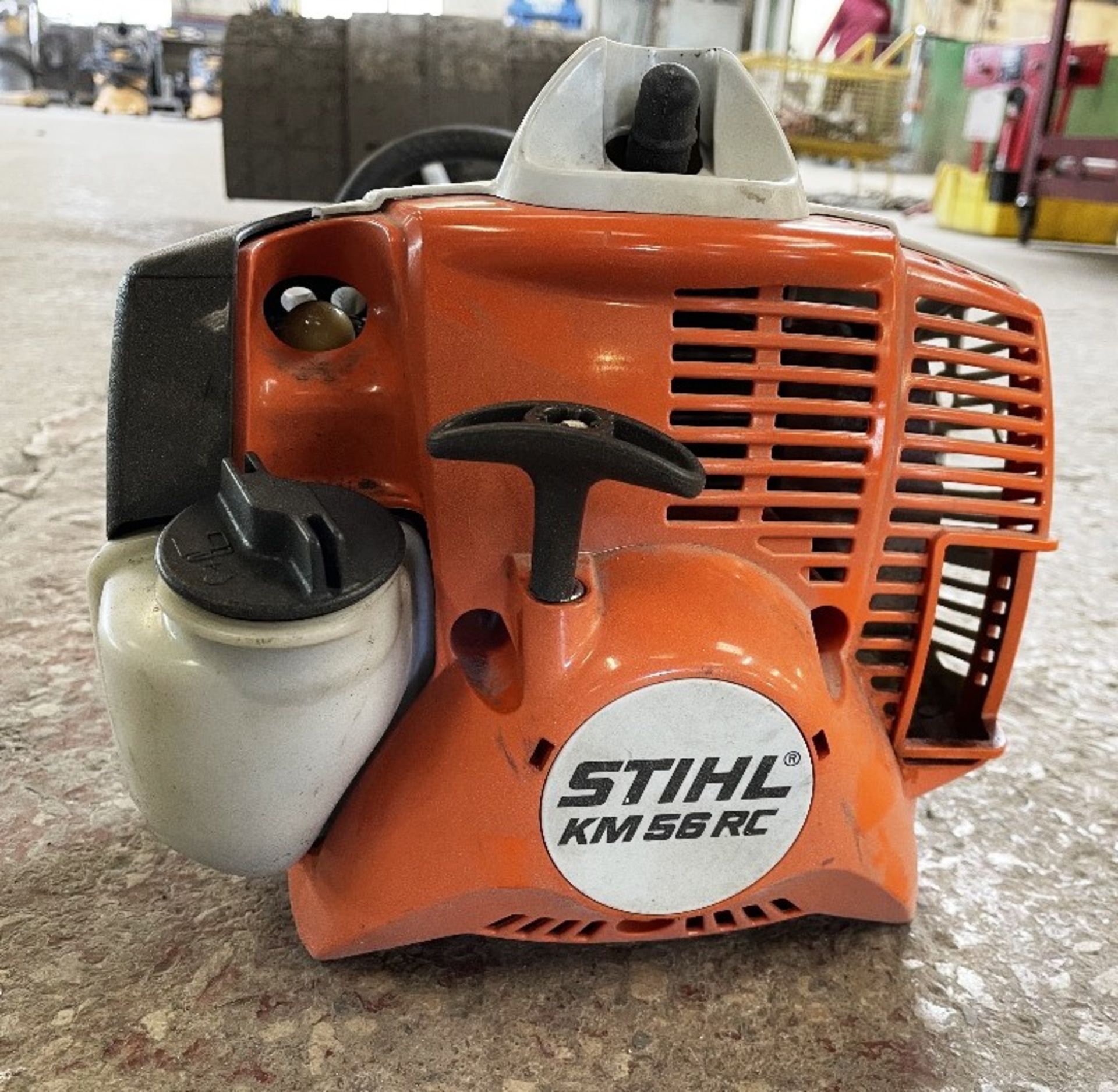 Stihl KM56RC Petrol Engine Unit w/ Heavy-Duty Brush Attachment - Image 4 of 5