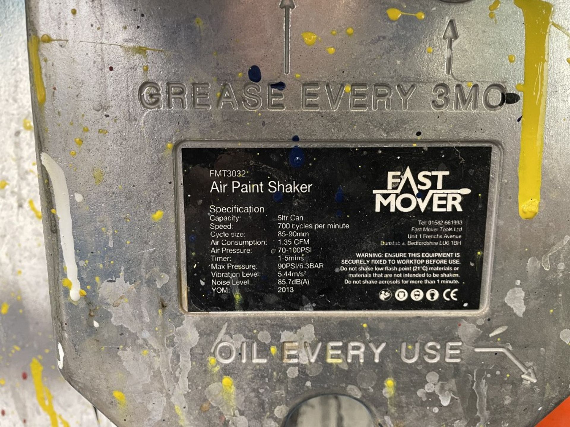 Fast Mover FMT3032 Air Operated Paint Shaker - Image 2 of 3