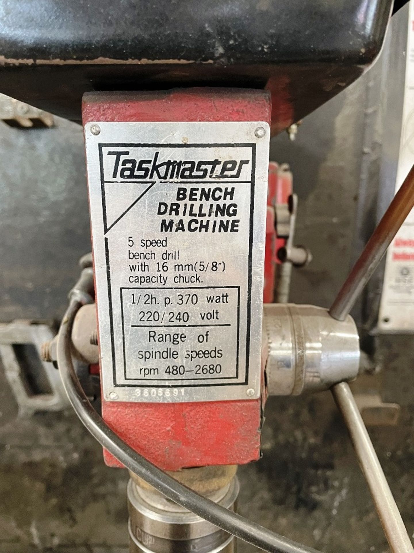 TaskMaster 5 Speed Bench Mounted Pillar Drill - Image 2 of 3