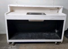 Rustic Bar on wheels With Sink 1570mm x 1110mm x 900mm