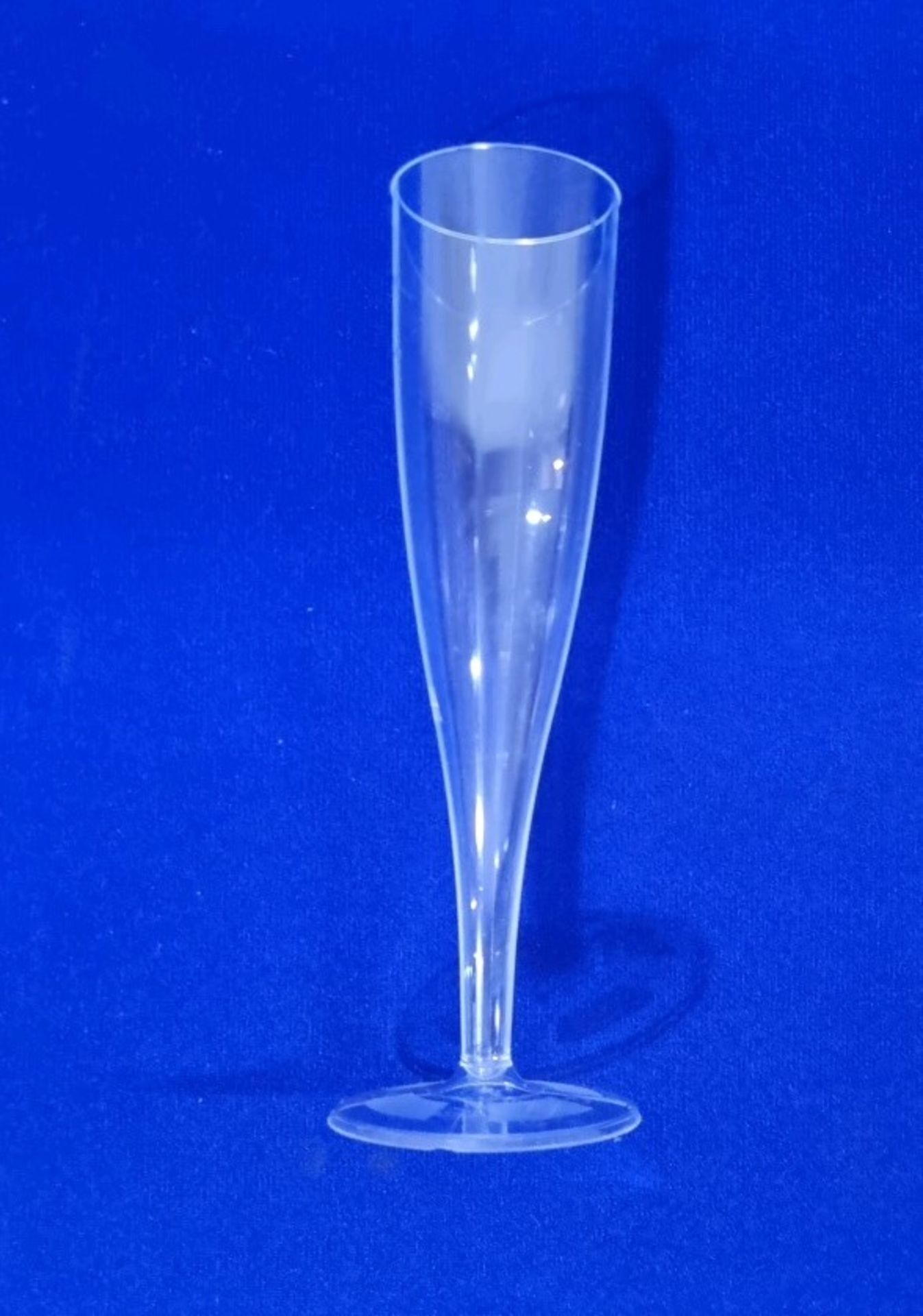 90 x Plastic Champagne Flutes - Image 2 of 2