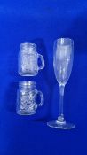 33 x Assorted Glasses & Champagne Flutes