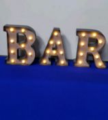 Bar Light Ornamental Display