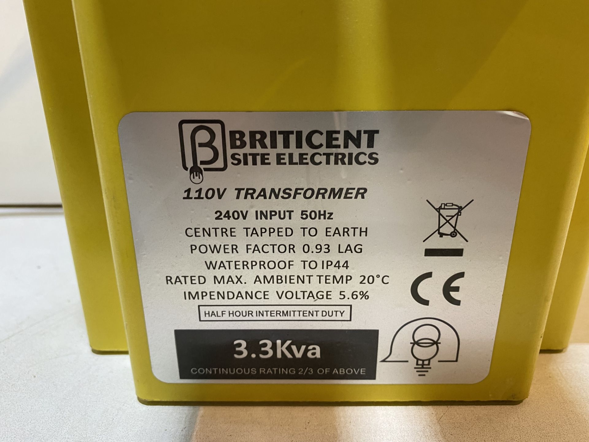 2 x Briticent 110v Transformers, 240v Input - See Pictures - Image 4 of 4