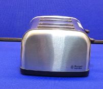 Russell Hobbs Chrome 18790 4 Slice Toaster (Some Slight Marks)