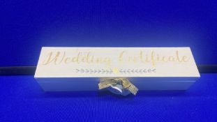 3 x Wedding Certificate Boxes