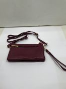 29 x Wine Coloured Handbags | Removable Shoulder Strap and Clutch Strap