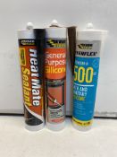 Quantity Of Various Out Of Date Sealant & Silicone As Seen In Photos