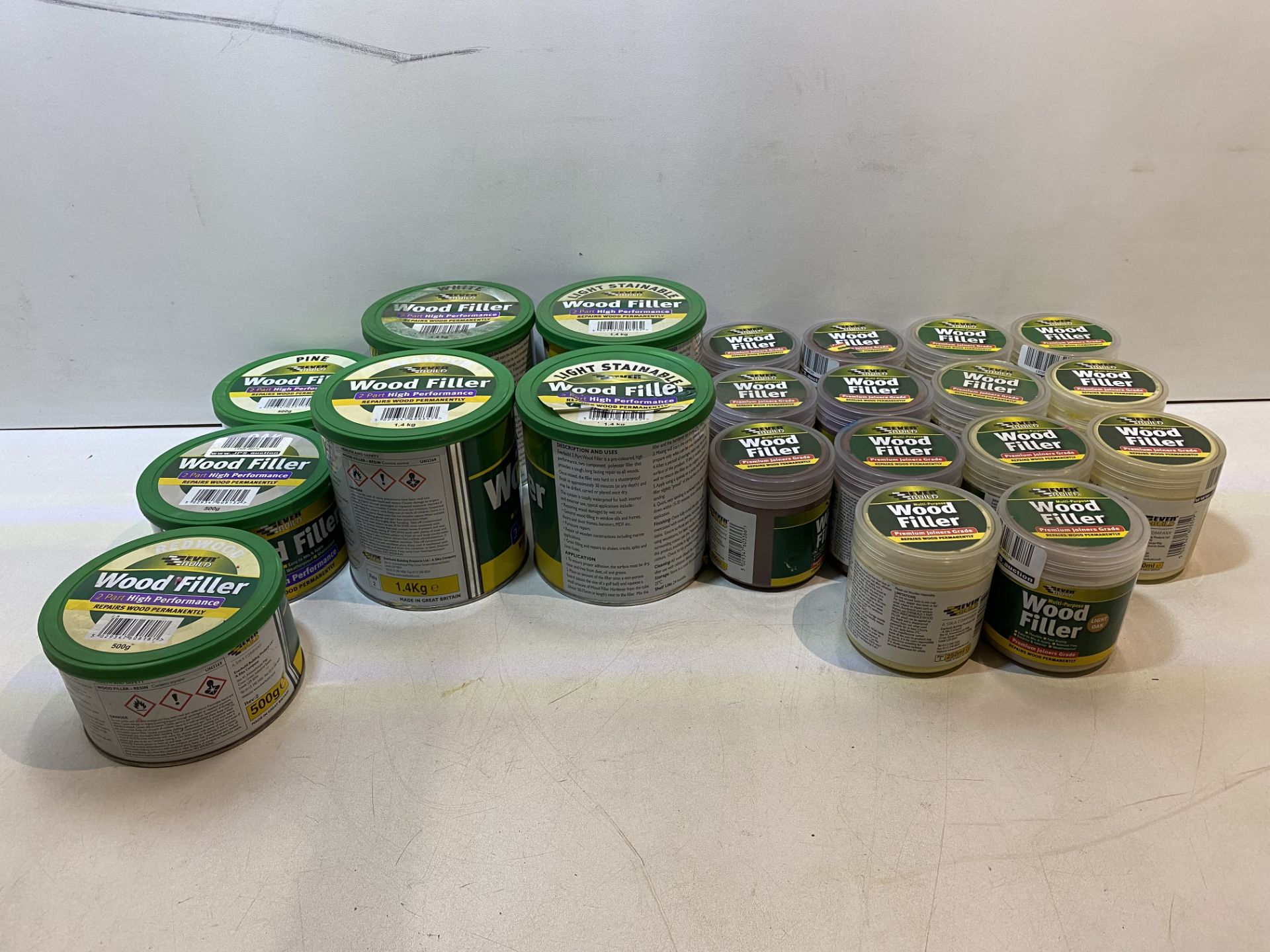 21 x Tubs Of Various Everbuild Wood Filler - See Photos - Image 2 of 2