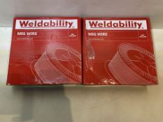 2 x Weldability Sif VZ181215LW A18/G3Si1 MIG Wire 1.2mm 15kg