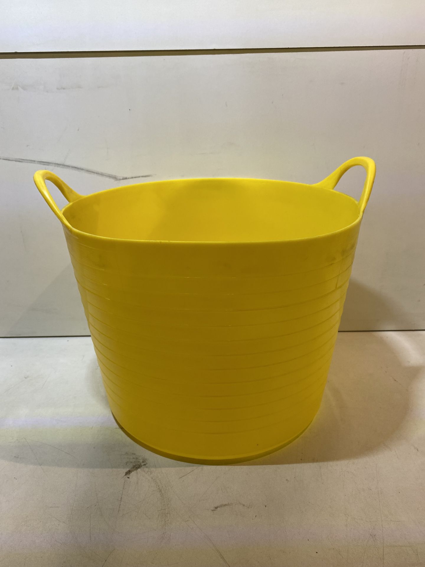 10 x Yellow Flexi Builders Buckets - See Photos