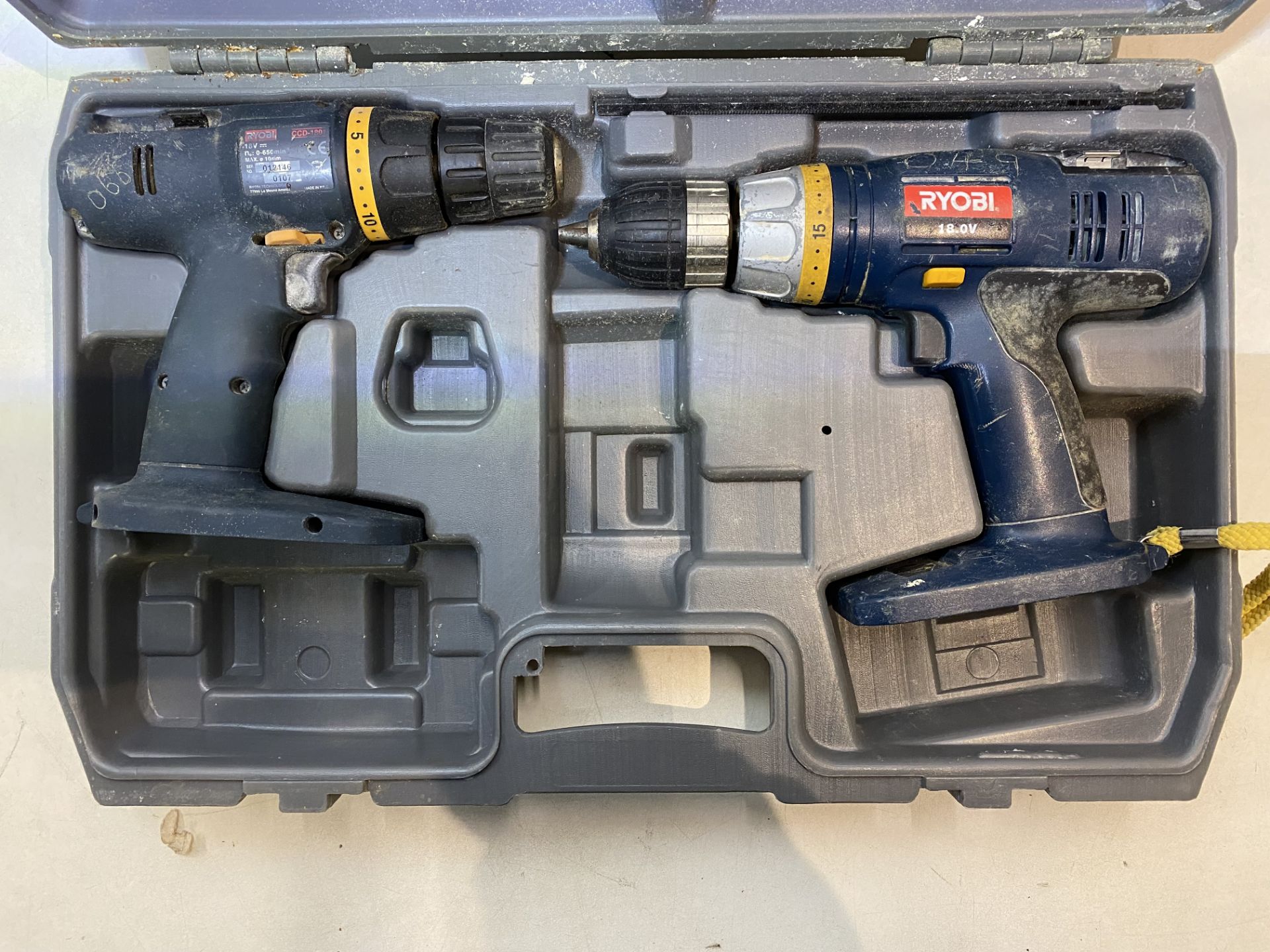 Ryobi CDI-1801CD Cordless Twin Pack Impact driver + Drill Driver 18v * Missing Parts * - See Picture - Image 2 of 4