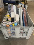 Quantity of Various Rolls of Multicoloured Paper/Vinyl Stock - As Pictured