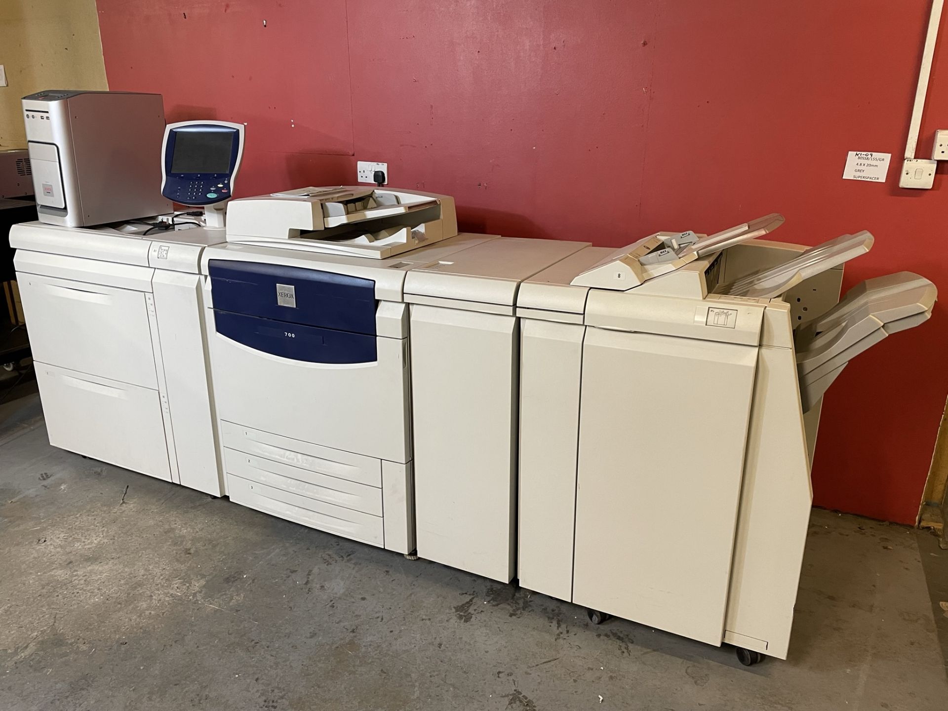 Xerox 700 Digital Colour Press w/ Suction Feeder, Paper Feeder & Fiery Controller - Image 3 of 9