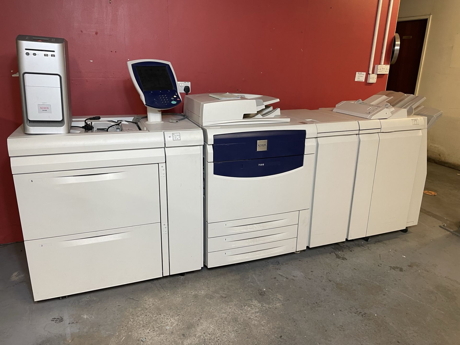 Xerox 700 Digital Colour Press w/ Suction Feeder, Paper Feeder & Fiery Controller - Image 2 of 9