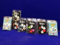Assortment of The Beatles Themed Pick Packs - 6 Variants, 29 Packs Total