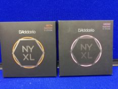 2x Sets D'Addario NYXL 8-String Electric Guitar Strings