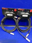 2x Kirlin Pro Deluxe 5 Pin Midi Cable 10 ft - MD-501-10FT