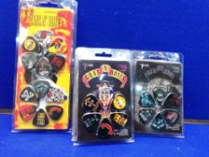 Assortment of Guns N' Roses Themed Pick Packs - 3 Variants, 9 Packs Total